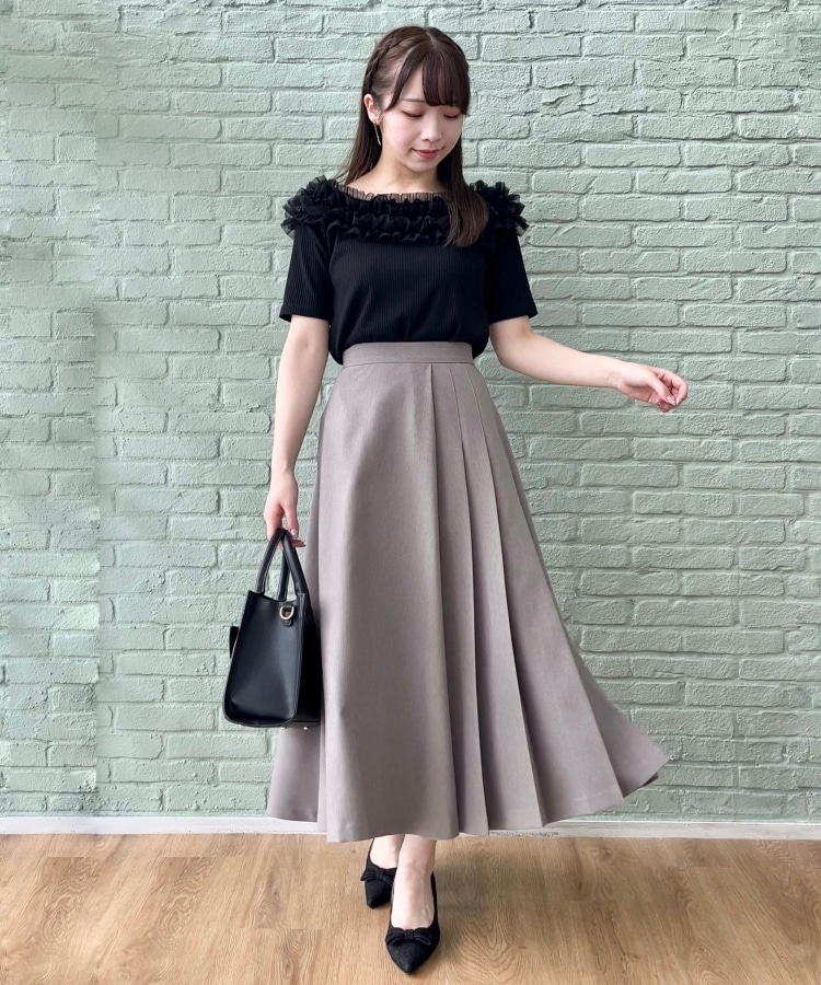 クチュールブローチ(Couture Brooch)の【アンチピリング・マシンウォッシャブル・オトナ可愛い】チュールフリルテレコトップス17