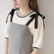 クチュールブローチ(Couture Brooch)の【着映えするワンピース】肩リボンチェックワンピース45