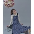 クチュールブローチ(Couture Brooch)の【着映えするワンピース】肩リボンチェックワンピース ブルー(293)