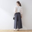 クチュールブローチ(Couture Brooch)の【二の腕カバー・残暑の秋にも使える】袖レースドッキングカットソー3