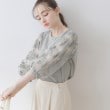 クチュールブローチ(Couture Brooch)の【二の腕カバー・残暑の秋にも使える】袖レースドッキングカットソー17