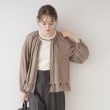 クチュールブローチ(Couture Brooch)の【上品・高見えブルゾン】シルキーローンノーカラーフリルブルゾン15