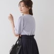 クチュールブローチ(Couture Brooch)のリボン付きラメフェザー5分袖ニット28
