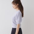 クチュールブローチ(Couture Brooch)のリボン付きラメフェザー5分袖ニット36