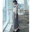 クチュールブローチ(Couture Brooch)の【縦ラインでほっそり見え】Iライン脇ベルトスカート8