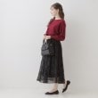 クチュールブローチ(Couture Brooch)の【美シルエットニット】リボン2WAYフェイクパール袖ドルマンニット48