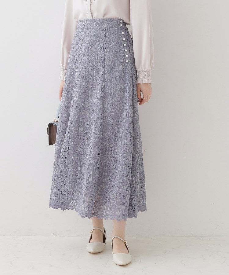 クチュールブローチ(Couture Brooch)の【華やか主役スカート】アイテムポイントパール調コードレーススカート26