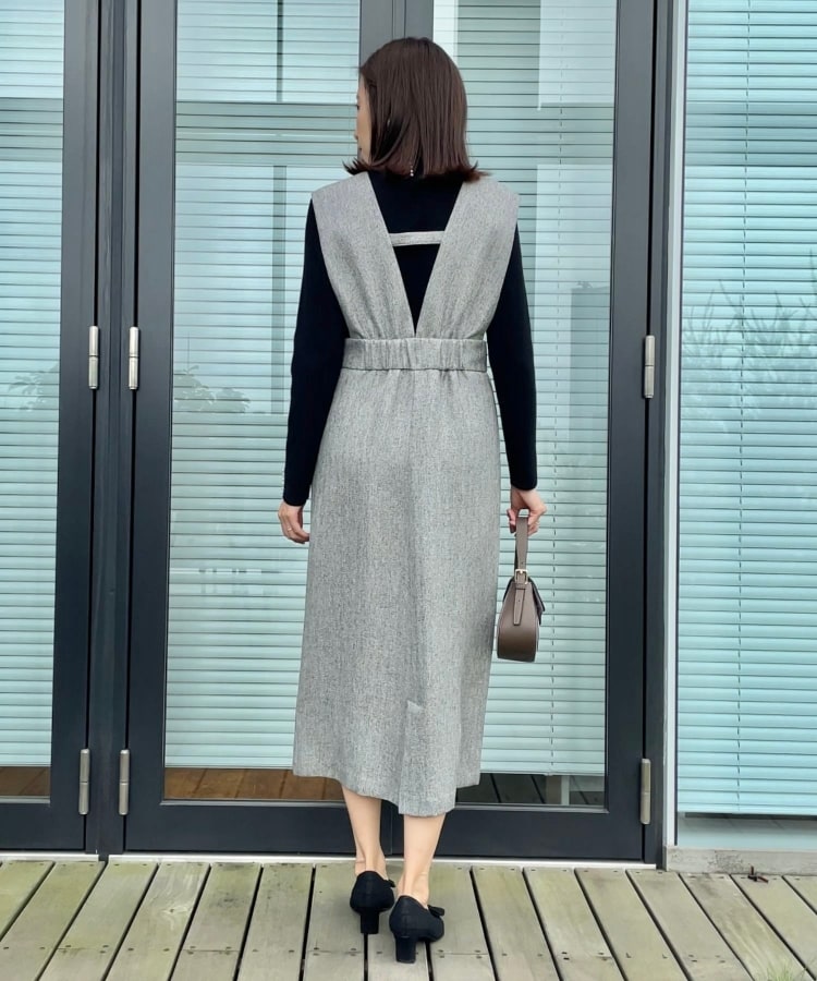 クチュールブローチ(Couture Brooch)の【柔らかなタッチ・吸湿発熱・帯電防止機能付き】サスティナブルフェイクパールリブニット29