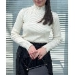 クチュールブローチ(Couture Brooch)の【柔らかなタッチ・吸湿発熱・帯電防止機能付き】サスティナブルフェイクパールリブニット10