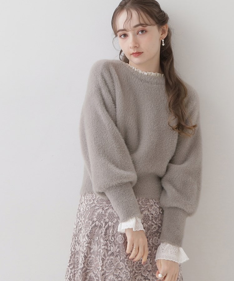クチュールブローチ(Couture Brooch)の【ほろ甘・ふわふわ】前後2WAYフェザーカーディガン19