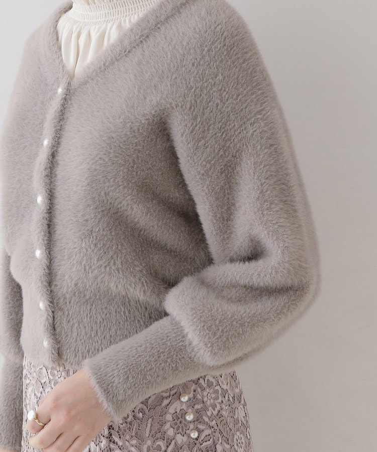 クチュールブローチ(Couture Brooch)の【ほろ甘・ふわふわ】前後2WAYフェザーカーディガン99