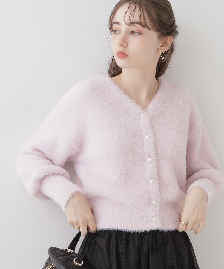 クチュールブローチ(Couture Brooch)の【ほろ甘・ふわふわ】前後2WAYフェザーカーディガン32