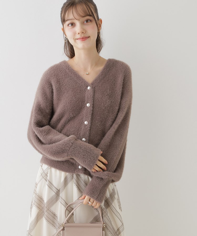 クチュールブローチ(Couture Brooch)の【ほろ甘・ふわふわ】前後2WAYフェザーカーディガン69