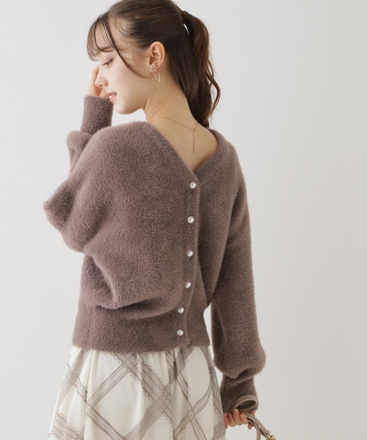 クチュールブローチ(Couture Brooch)の【ほろ甘・ふわふわ】前後2WAYフェザーカーディガン72