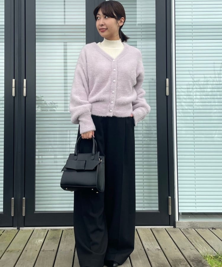 クチュールブローチ(Couture Brooch)の【ほろ甘・ふわふわ】前後2WAYフェザーカーディガン85