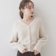 クチュールブローチ(Couture Brooch)の【ほろ甘・ふわふわ】前後2WAYフェザーカーディガン4