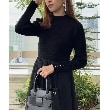 クチュールブローチ(Couture Brooch)の【ふわっと軽い上品なワンピ】ラメニットチュールドッキングワンピース10