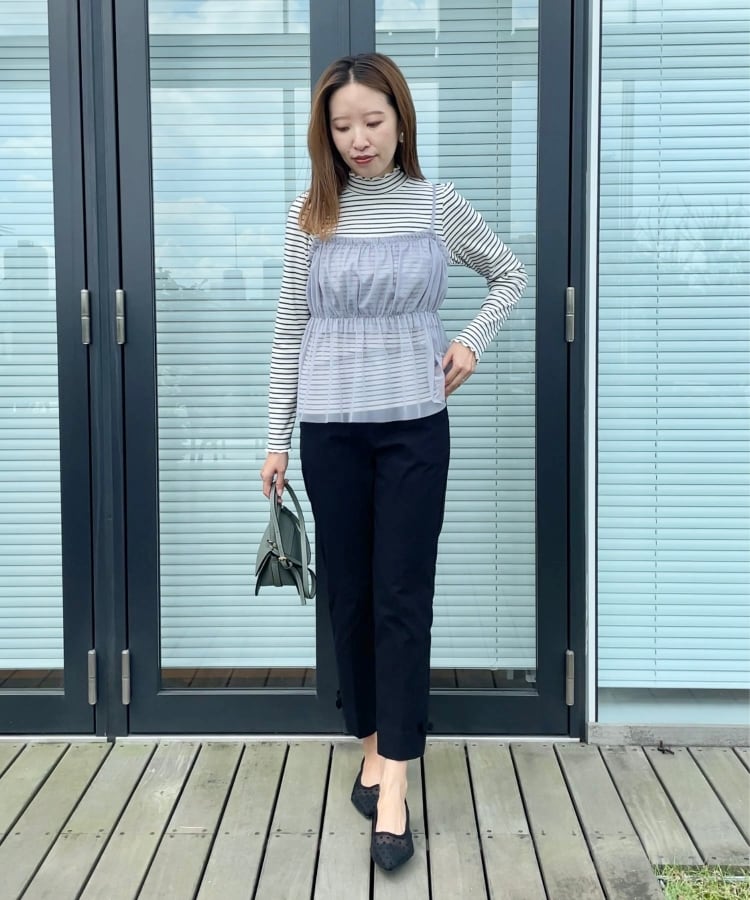 クチュールブローチ(Couture Brooch)の【ラクチンきれい見えパンツ】裾リボン裏起毛ハイパーパンツ11