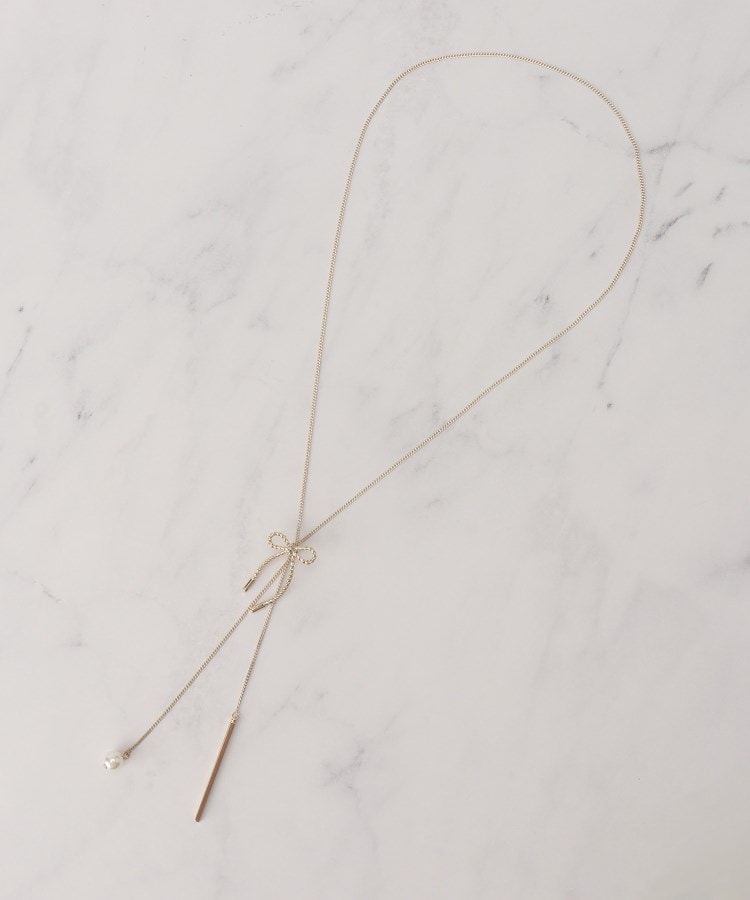 クチュールブローチ(Couture Brooch)のリボンモチーフラリエットネックレス2