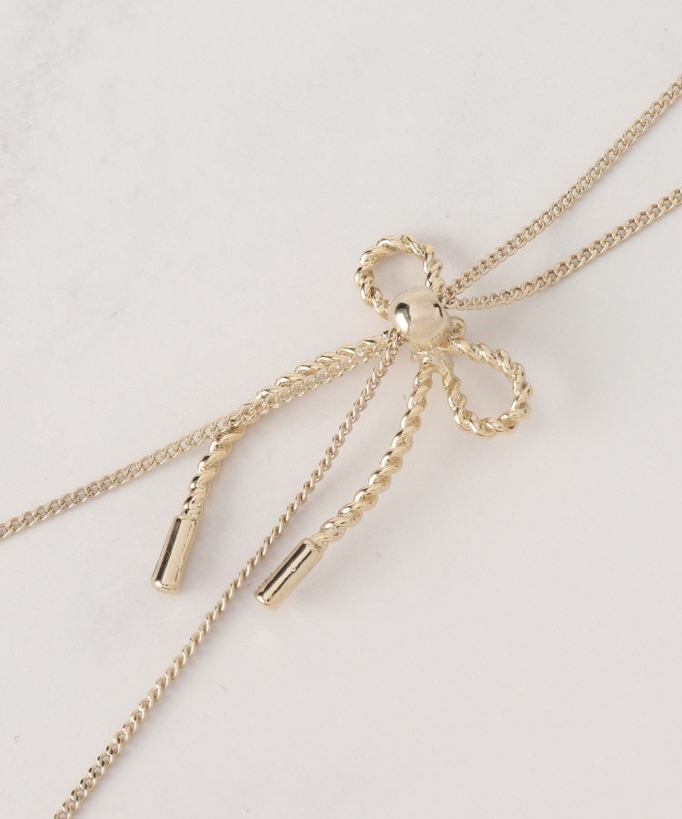 クチュールブローチ(Couture Brooch)のリボンモチーフラリエットネックレス3