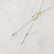 クチュールブローチ(Couture Brooch)のリボンモチーフラリエットネックレス ゴールド(007)
