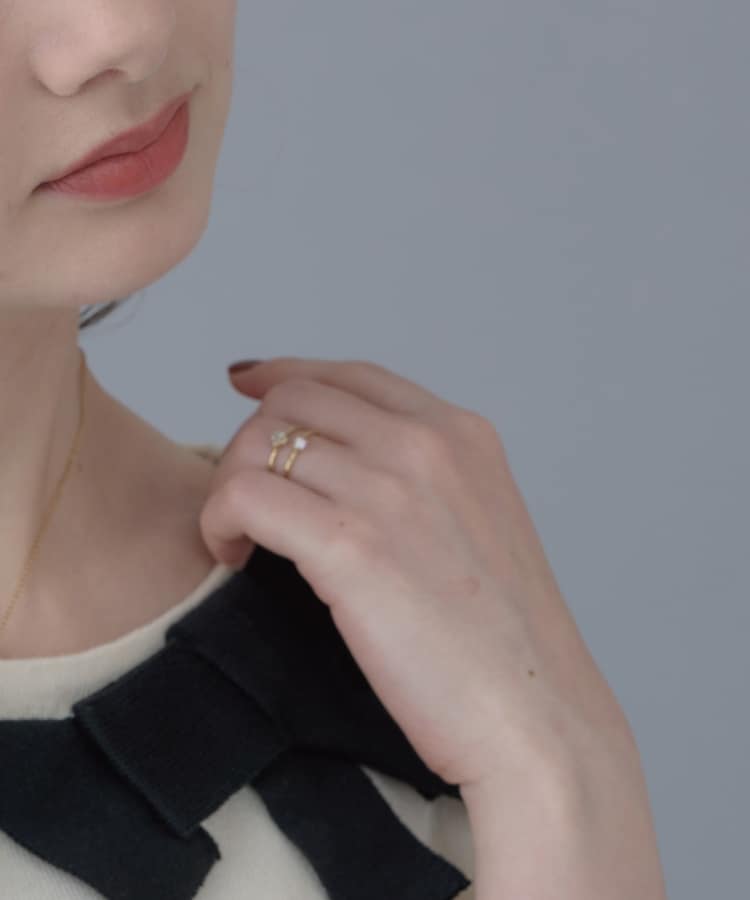 クチュールブローチ(Couture Brooch)のフラワーモチーフWリング5