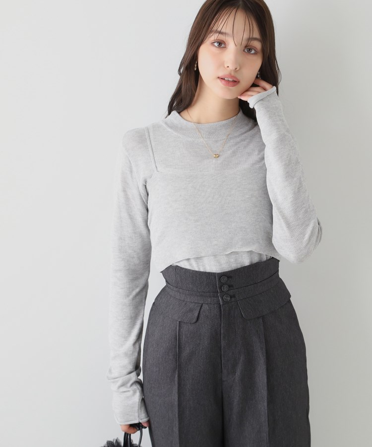 クチュールブローチ(Couture Brooch)のニットプルオーバー＆キャミセット1