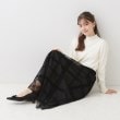 クチュールブローチ(Couture Brooch)の【上品な表情感のあるスカート】フロッキーチェックチュールスカート18