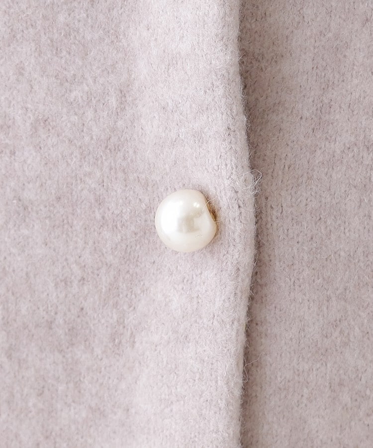 クチュールブローチ(Couture Brooch)の【上品仕立て】パール調釦コクーンニットジャケット52