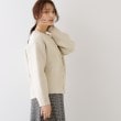 クチュールブローチ(Couture Brooch)の【上品仕立て】パール調釦コクーンニットジャケット5