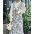 クチュールブローチ(Couture Brooch)の【上品・こなれ感・千鳥ツイード柄】ラメ千鳥釦デザインジャンスカ28