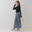 クチュールブローチ(Couture Brooch)の【軽やか・上品なツヤ感】ピーチサテンプリーツスカート22