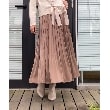 クチュールブローチ(Couture Brooch)の【軽やか・上品なツヤ感】ピーチサテンプリーツスカート20