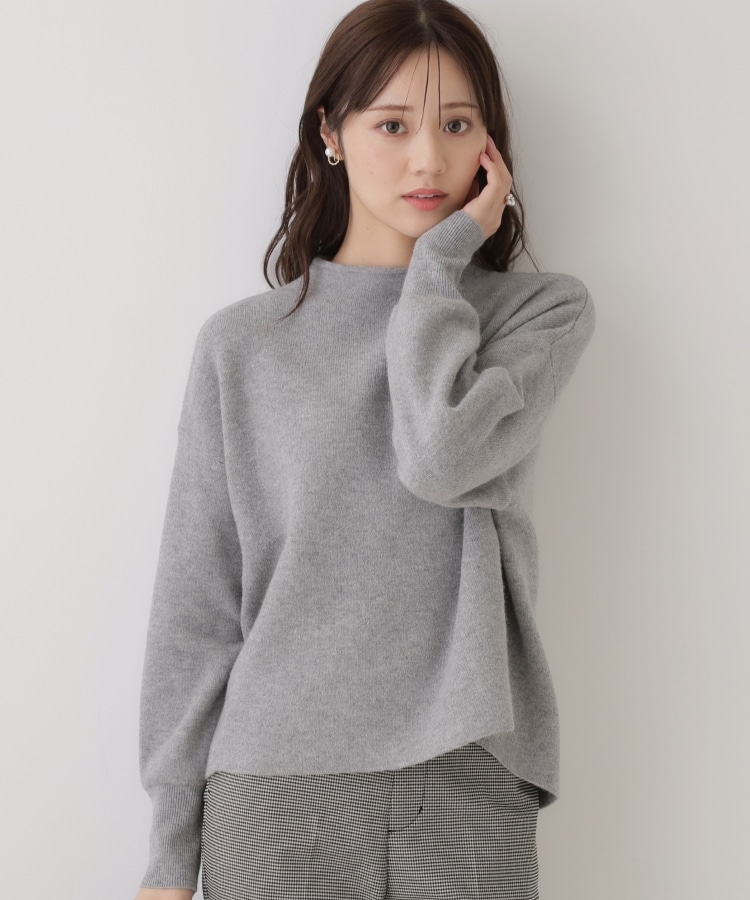 バックパールで華やぐ】上品もちふわニット（ニット/セーター