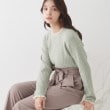 クチュールブローチ(Couture Brooch)の【大人フェミニンを叶える】レース細ケーブルバックリボンニット23