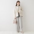 クチュールブローチ(Couture Brooch)の【吸湿発熱性・保温性を兼ね備えた上品キルトジャケット】リボンキルトジャケット2