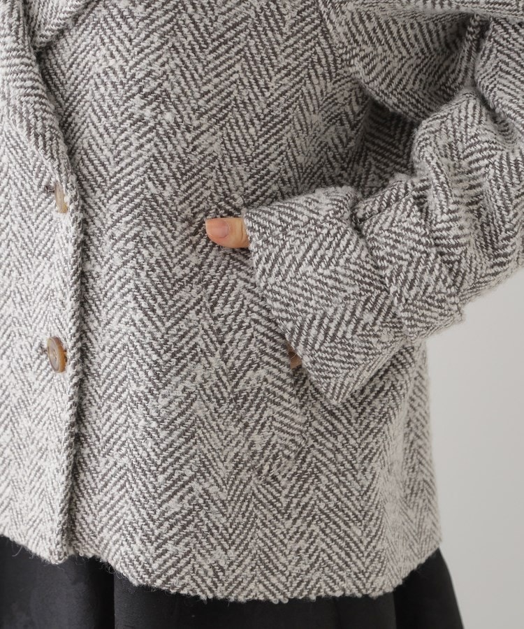 クチュールブローチ(Couture Brooch)の【フェミニン派・アレンジ可能】マルチウェイショートコート52
