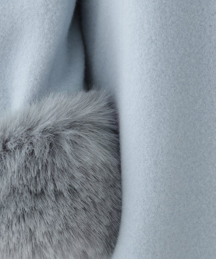 クチュールブローチ(Couture Brooch)の【JAPAN Fabric・美シルエットを叶える】インペリアルモッサバックタックノーカラーコート36