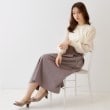 クチュールブローチ(Couture Brooch)の【大人レディなニット・通勤にも】飾り釦ドッキングスリーブニット9