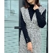 クチュールブローチ(Couture Brooch)の【洗える・スッキリ見え最旬ワンピ】メランジヘリンボーンジャンスカ12