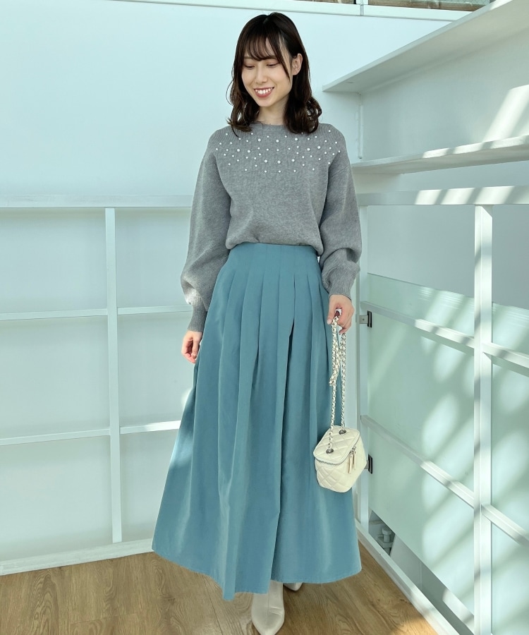 クチュールブローチ(Couture Brooch)の【スッキリ見えが叶う】マイクロスエードタックプリーツ26