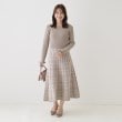 クチュールブローチ(Couture Brooch)のチェックニットワンピース9