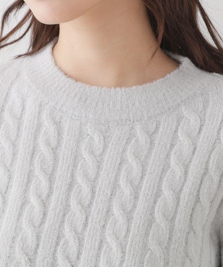 クチュールブローチ(Couture Brooch)のフェザーケーブルニットプルオーバー38