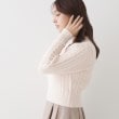 クチュールブローチ(Couture Brooch)のフェザーケーブルニットプルオーバー28