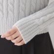 クチュールブローチ(Couture Brooch)のフェザーケーブルニットプルオーバー40