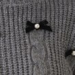 クチュールブローチ(Couture Brooch)のリボン付ケーブルニット14