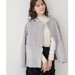 クチュールブローチ(Couture Brooch)の【軽くて柔らか・通勤にも】フェイクファー切替コート7