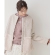 クチュールブローチ(Couture Brooch)の【軽くて柔らか・通勤にも】フェイクファー切替コート15