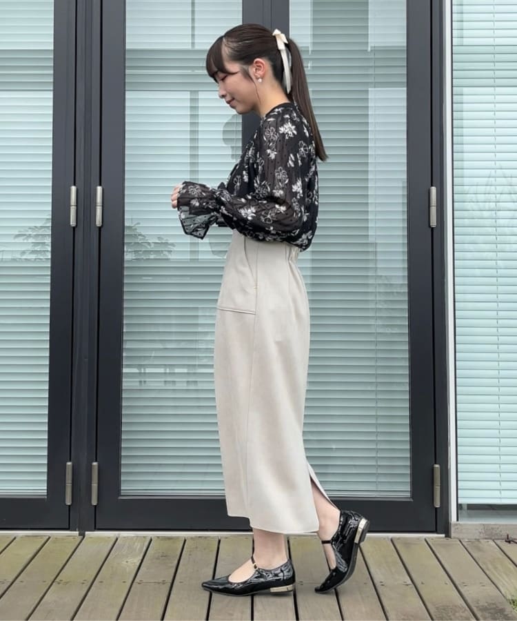 クチュールブローチ(Couture Brooch)の【洗える・大人フェミニン】フラワージャカードブラウス27