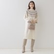 クチュールブローチ(Couture Brooch)の【一枚でキマる・オトナ可愛い】ノルディック柄ニットサックワンピース1